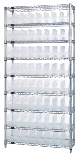 Quantum WR9-203CL Shelving Unit, Wire