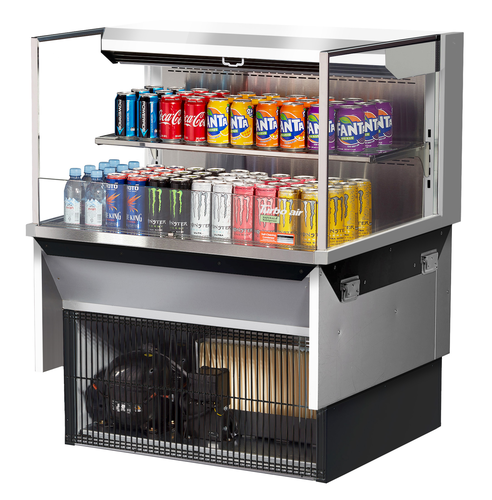 Turbo Air TOM-36L-UF-W(B)-2SI-N Refrigerated Display Case