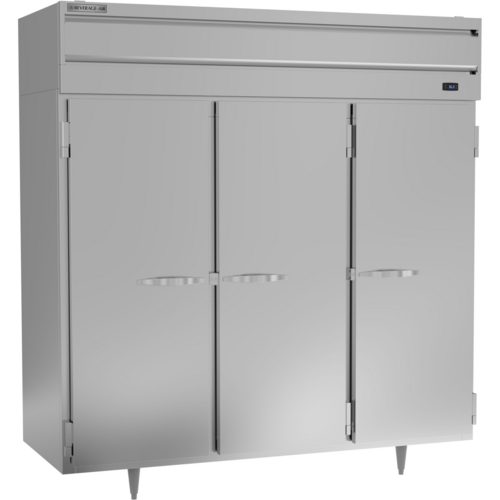 Beverage Air PR3HC-1AS 77.75" 3 Solid Door Reach In Refrigerator | 68.34 Cu. Ft.