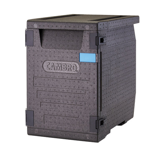Cambro EPP400110 Cam GoBox 90.9 Qt. Eco-Friendly Insulated Food Pan Carrier | Front Loading
