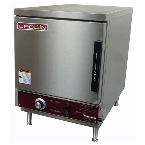 Crown Steam SXN-4M Electric Countertop Convection Steamer | (4) 12" x 20" Pan Capacity
