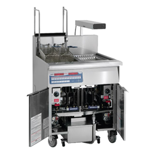Imperial IFSCB150-OP-C 50 Lbs. Gas Open Pot Floor Deep Fryer | 140,000 BTU