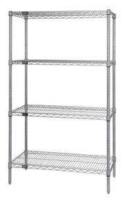 Quantum WR74S-2448SS Shelving Unit, Wire