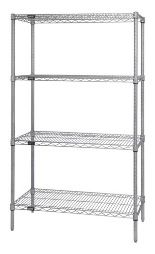 Quantum WR74S-2448SS Shelving Unit, Wire