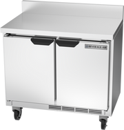 Beverage Air WTR34HC-FIP 34" Shallow Depth Worktop Refrigerator with Foamed-In Backsplash | 5.96 Cu. Ft.