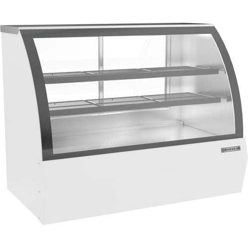 Beverage Air CDR5HC-1-W 60.25" White Curved Glass Refrigerated Deli Case | 17 Cu. Ft.