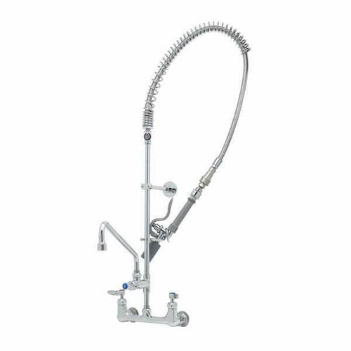 T&S Brass B-0133-14CRQJST 8" Center Wall Mount Pre-rinse Unit w/Faucet