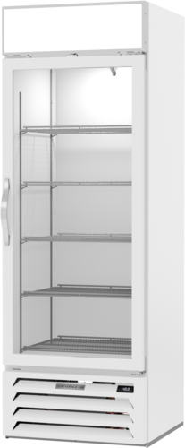 Beverage Air MMF19HC-1-W 27.25" 1 Glass Door White Reach In Merchandiser Freezer | 19.08 Cu. Ft.