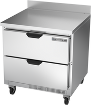 Beverage Air WTRD32AHC-2 32" 2 Drawer Worktop Refrigerator with Removable Backsplash | 7.2 Cu. Ft.