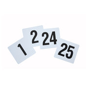 Winco TBN-25 Plastic Table Number Set | Case of 12