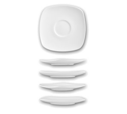 International Tableware IS-2 6-1/4" x 6-1/4" Saucer | Case of 36