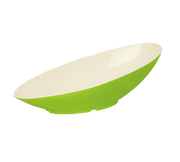 G.E.T. Keywest B-798-KW 2-1/2 qt Oval Angled Melamine Serving Bowl