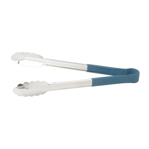Winco UT-12HP-B 12" Pom Tong w/ Blue Handle