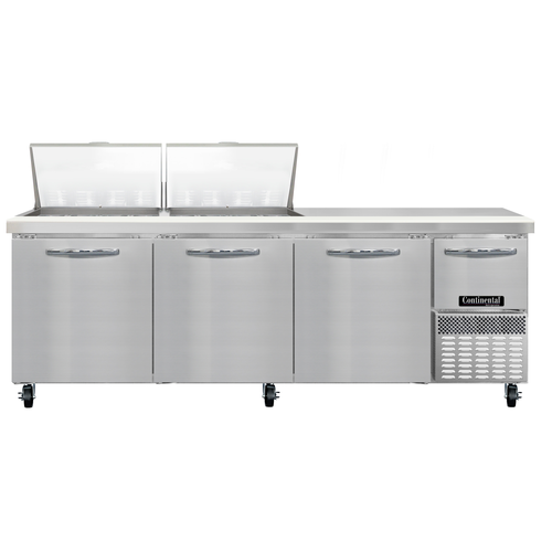 Continental Refrigerator RA93N24M Refrigerated Counter, Mega Top Sandwich / Salad Unit