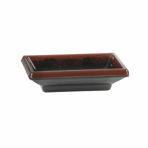Thunder Group  1901TM Tenmoku 3-3/4"-x-2-1 /2" Rectangular Sauce Dish | Case of 12