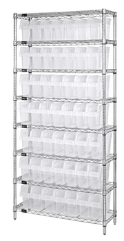 Quantum WR8-801CL Shelving Unit, Wire