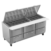 Victory VSPD72HC-30B-6 Mega Top Sandwich / Salad Prep Table