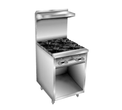 Comstock-Castle F26 30" Gas 4-Burner Range w/ Open Cabinet Base | 96,000 BTU