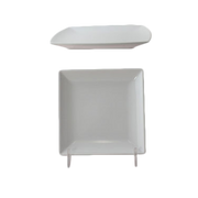 Thunder Group 29004WT 1/2" Deep 4 1/2" Square Plate | Case of 12
