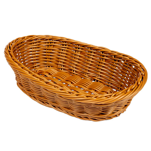 G.E.T. WB-1505 11-3/4 x 8" Oval Polyweave Basket