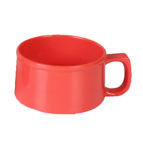 Thunder Group CR9016RD 4" Soup Mug, Orange 10 oz. | Case of 12