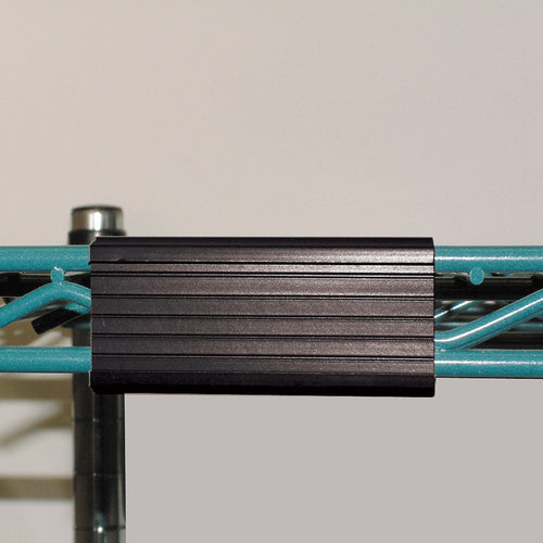 Advance Tabco EC-40-X 3" x 1" Black Plastic Label Holder for Wire Shelving