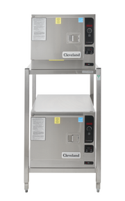 Cleveland SteamChef (2) 22CET33.1 Double Stack Electric Boilerless Convection Steamer | 6 Pan Capacity