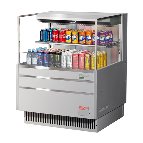 Turbo Air TOM-36L-UF-W(B)-2S-N Open Air Merchandiser