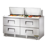 True Mfg. TFP-64-24M-D-4 Mega Top Sandwich / Salad Prep Table