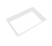 G.E.T. Bake & Brew ML-293-W White 18 x 13" Rectangle Melamine Platter
