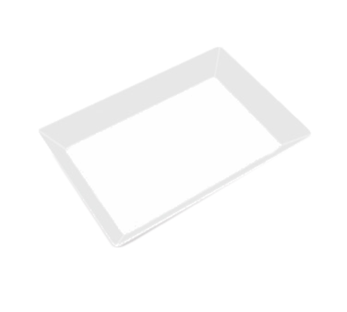 G.E.T. Bake & Brew ML-293-W White 18 x 13" Rectangle Melamine Platter