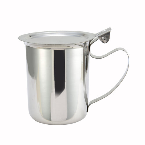 Winco SCT-10F 10 oz. Stainless Steel Creamer Server