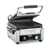 Waring WPG150B Grooved 9.75" Cast Iron Sandwich Grill