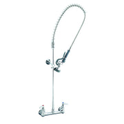 T&S Brass B-0133-B Easy Install 8" Center Wall Mount Prerinse Unit