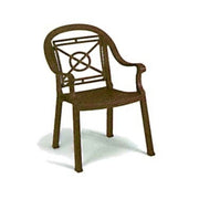 Grosfillex 46214037 Victoria Stacking  Outdoor Dining Armchair | Bronze