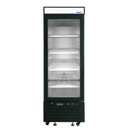 Atosa MCF8726GR 25" 1-Glass Door Black Merchandiser Refrigerator | 8.3 Cu. Ft.