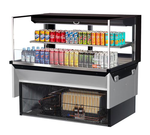 Turbo Air TOM-48L-UFD-W(B)-2SI-N Refrigerated Display Case