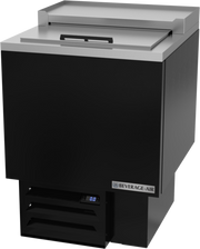 Beverage Air GF24LHC-B 24" 76-Mug Black Steel Glass and Plate Chiller