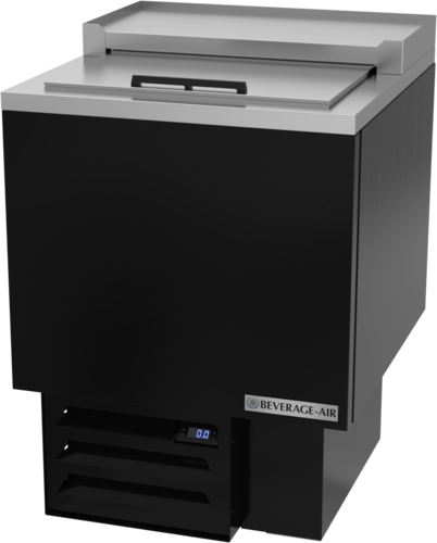 Beverage Air GF24LHC-B 24" 76-Mug Black Steel Glass and Plate Chiller