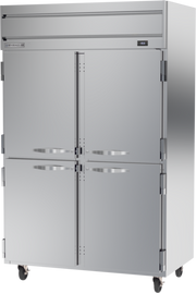 Beverage Air HFPS2HC-1HS 52" 4 Solid Half Door Top Mount Reach-In Freezer | 45.2 Cu. Ft.