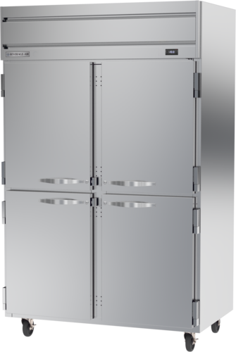 Beverage Air HFPS2HC-1HS 52" 4 Solid Half Door Top Mount Reach-In Freezer | 45.2 Cu. Ft.