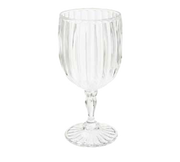 G.E.T. SW-1422-1-SAN-CL 8 oz. Plastic Fluted Wine Glass | Case of 24