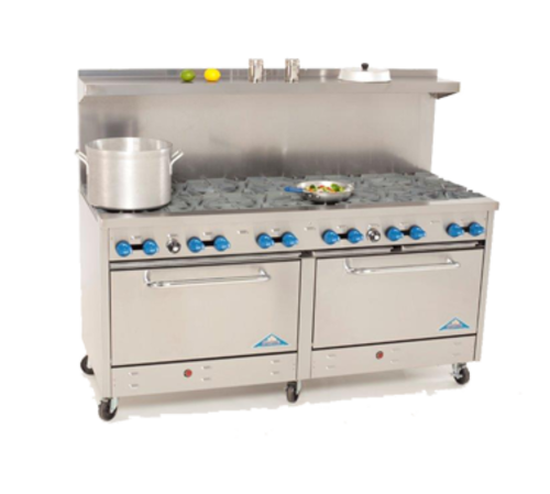 Comstock-Castle 2F330 72" Gas 12-Burner Range w/ (2) 31" Ovens | 384,000 BTU