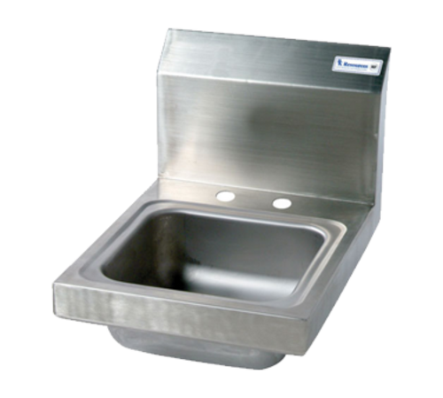 BK Resources BKHS-D-SS 4" Center Deck Mount Faucet Hole 9" x 9" Hand Sink