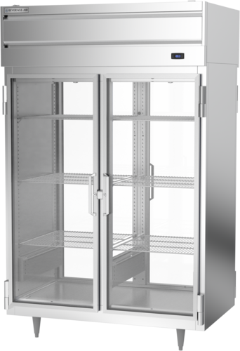 Beverage Air PH2-1BG-PT 4 Glass Door Pass Thru Heated Cabinet | 46.5 Cu. Ft.