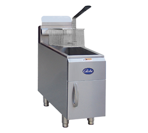 Globe GF15G 15 Lb. Countertop Natural Gas Fryer | 26,500 BTU