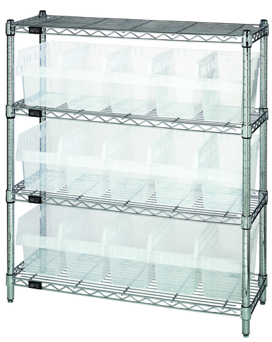 Quantum WR4-39-1236-802CL Shelving Unit, Wire