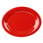 Thunder Group CR209PR Pure Red 9 1/2" X 7 1/4" Platter | Case of 12