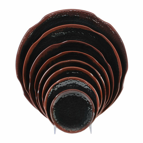 Thunder Group 1812TM Tenmoku 12" Lotus Shape Plate | Case of 12