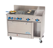 Comstock-Castle F3230-12-1RB 48" Gas 4-Burner, Griddle & Charbroiler Range w/ 31" Oven | 192,000 BTU